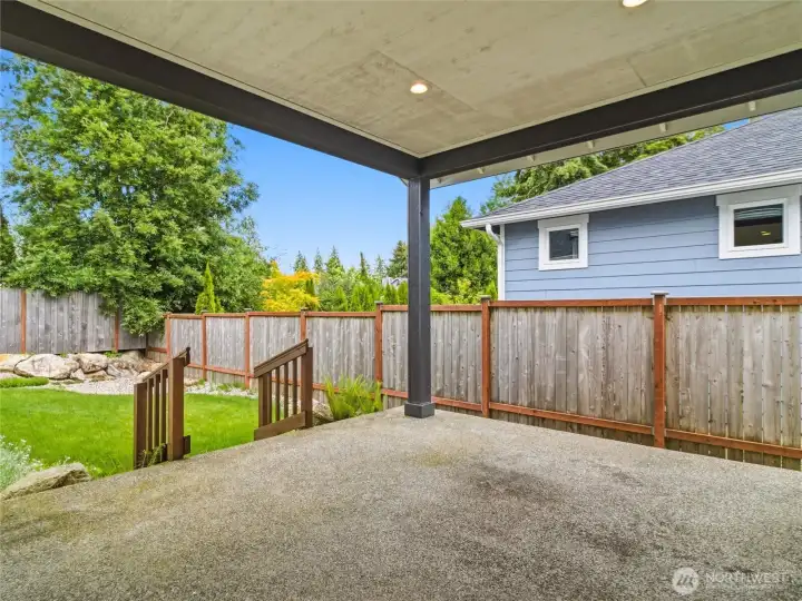 Covered patio for all seasons.