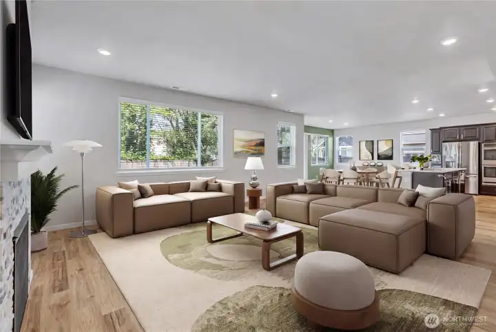This room is virtually staged