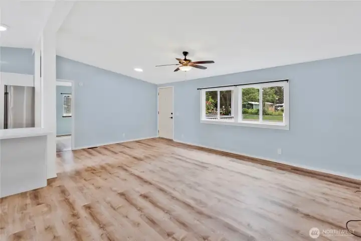 View looking back towards the front door