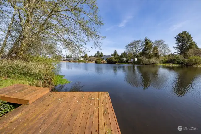 This waterfront comes with a dock in great condition, an upgrade added by the current owner