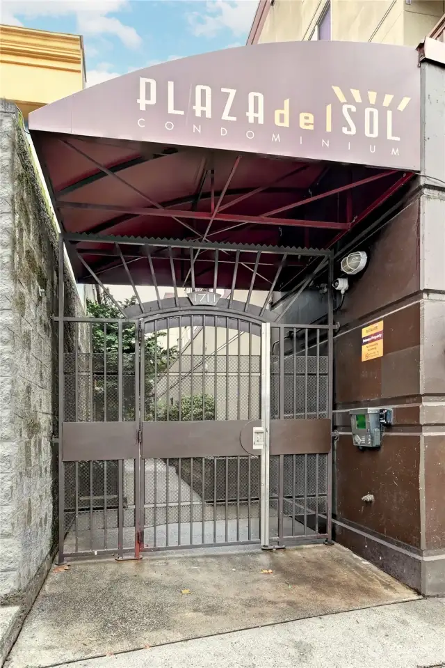 Secure building and parking