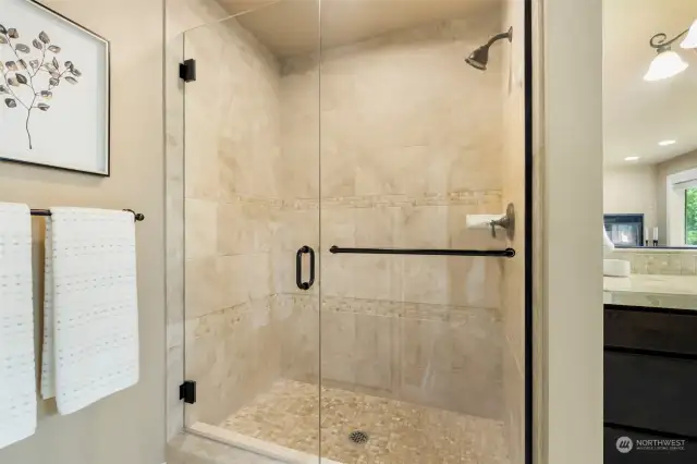 Large separate Shower.