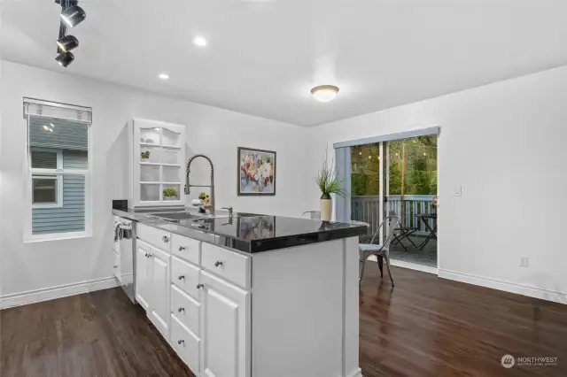 Open kitchen flows seamlessly with the rest of the main living area