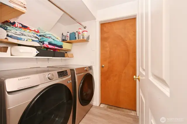 Utility room on lower floor.