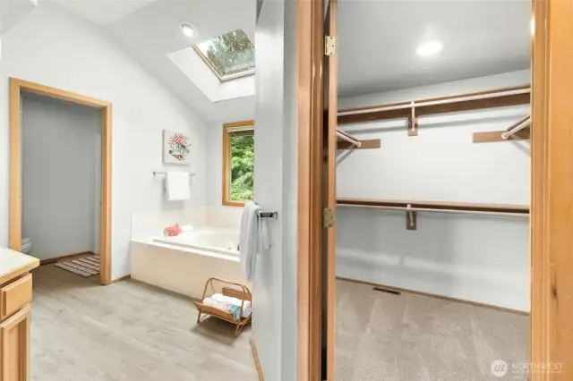 Good sized walk-in closet.