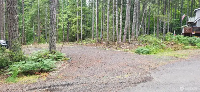 A circular drive has been installed for easy access.