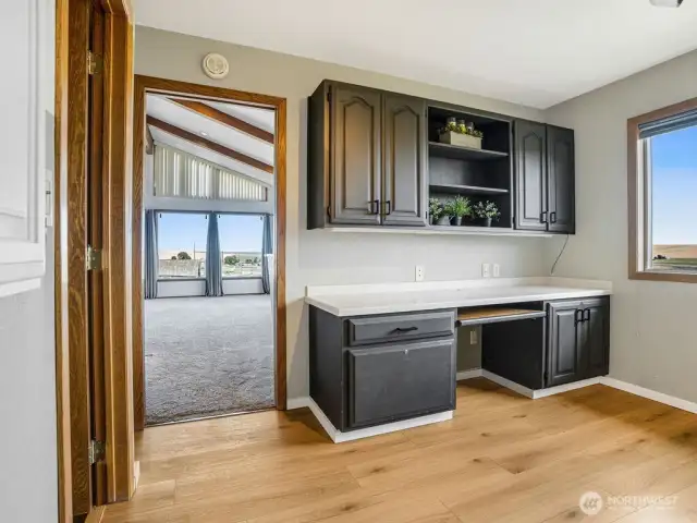 Desk in Kitchen