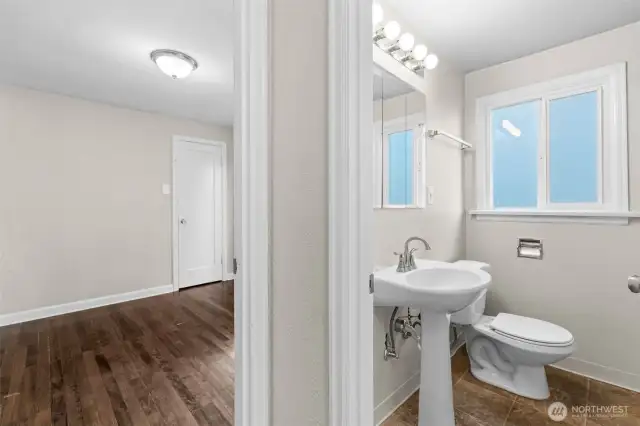 Seamless connection between bedroom and bathroom offers convenience and privacy.