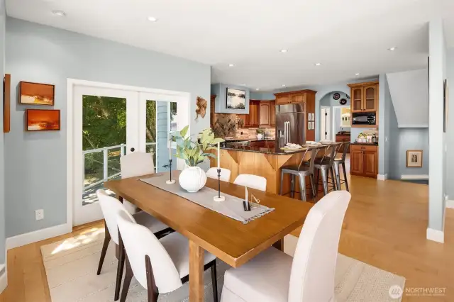 Open plan kitchen