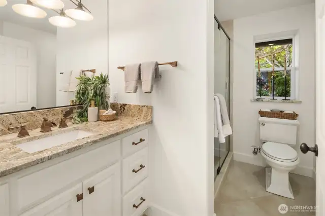 Lower level full bathroom