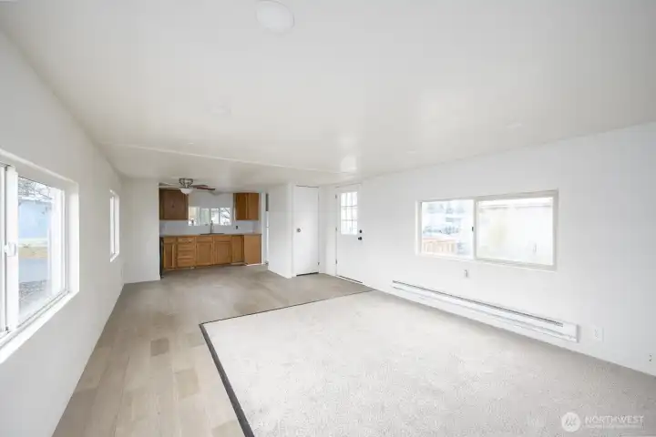 New paint, windows, flooring