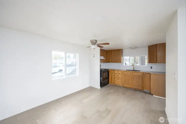 New paint, windows, flooring