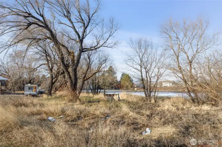 Property borders Creek
