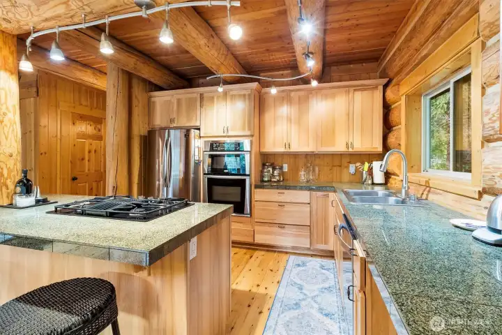 Bright, light filled custom kitchen.