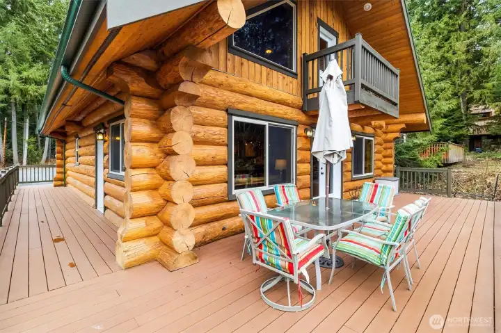 Large wrap-around deck.