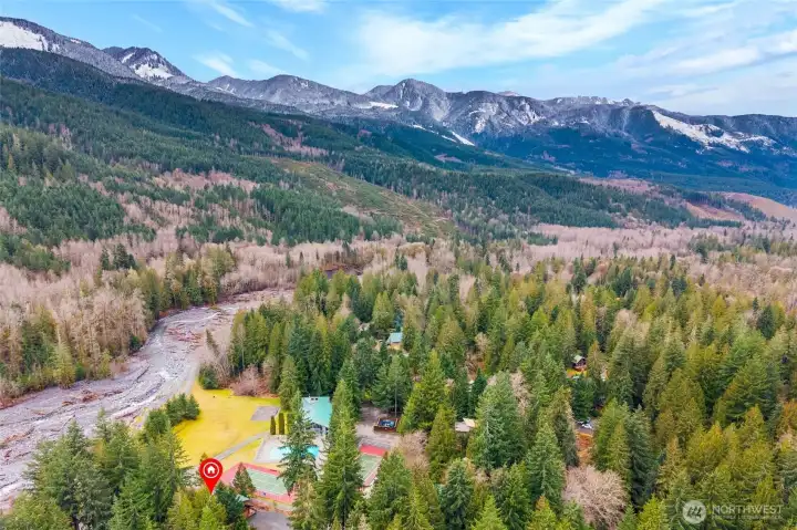 Ariel views of the community