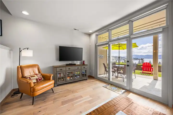 Living room to patio