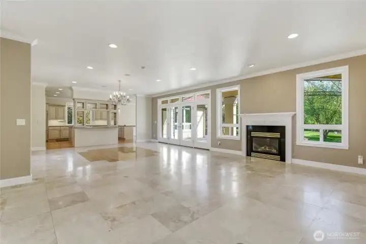 Living Room with Gas Fireplace