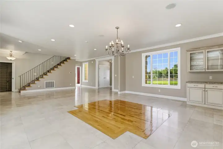 Living Room, Dining area & stairway