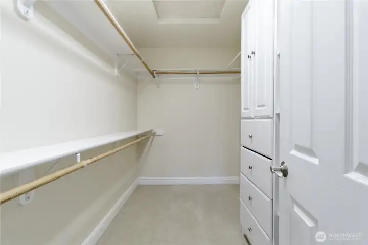Primary closet
