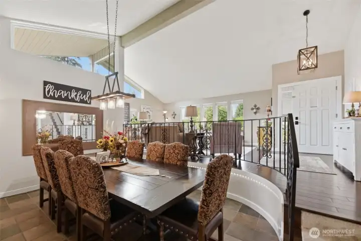 Large dining room.