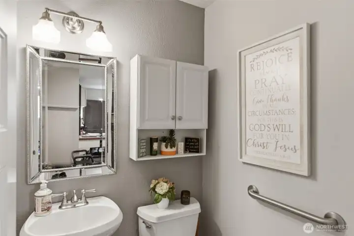 Main floor half bath.