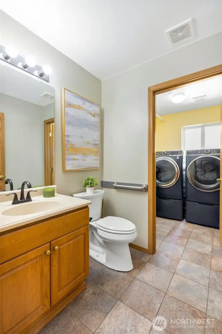 Powder room and Laundry room
