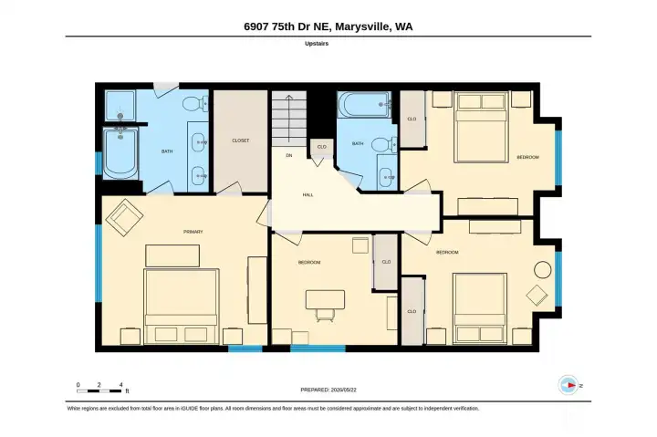 Upper floor floor plan