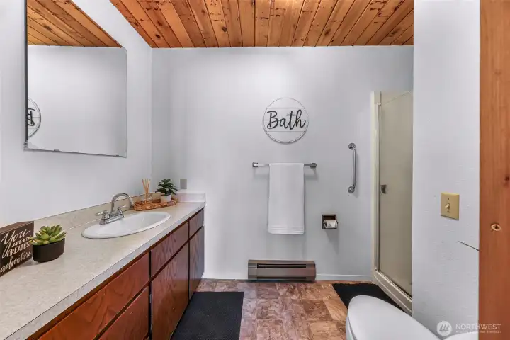 3/4 Bath on main level