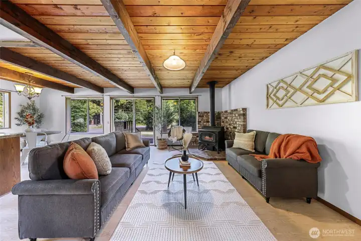 More windows and natural light shine through