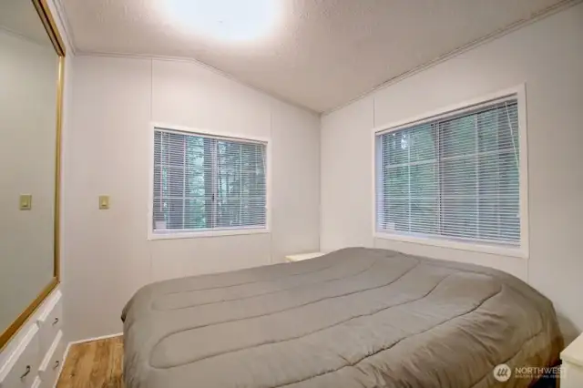 Bedroom. Open the window and listen to the river.