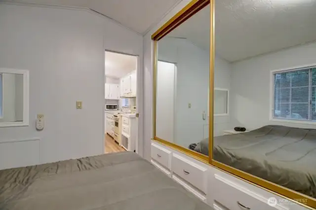 Bedroom with closet