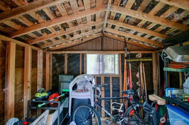 Shed interior