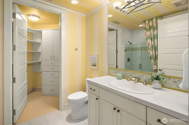 Private bath for guest suite #2.