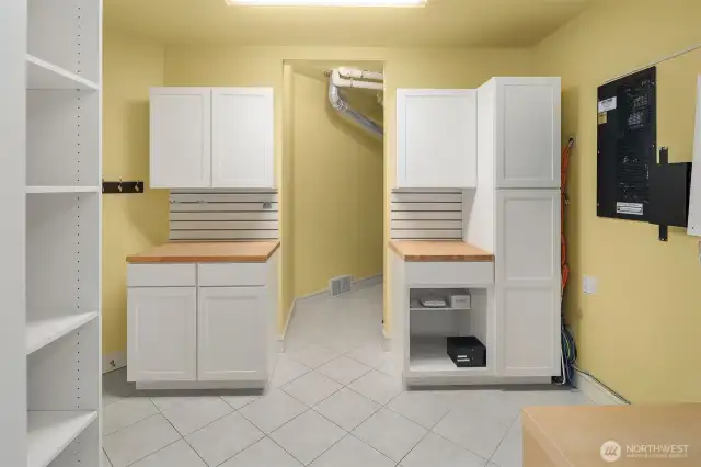 For the HVAC, both furnaces were replaced with high-efficiency systems, plus we added ultrafiltration (“hospital grade”) air filters. Good-bye to dust, pollen, and allergies!