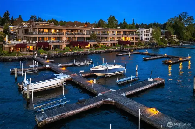 Deeded moorage w/10,000 lb boat lift