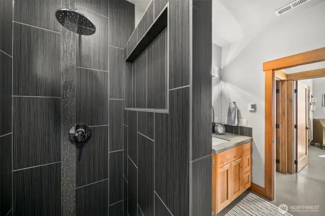 Tile shower