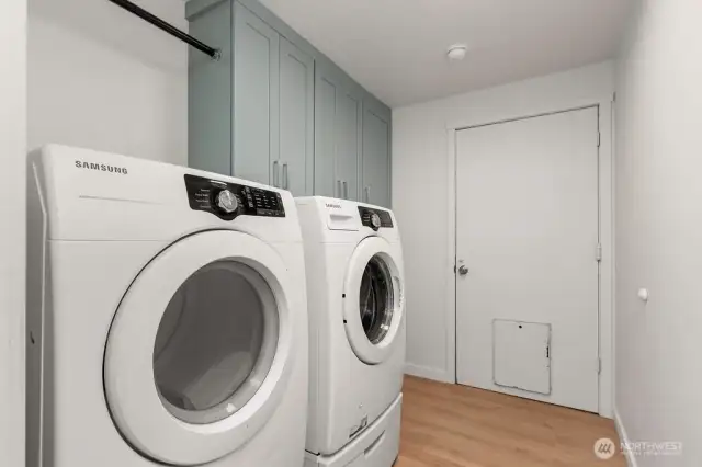 Washer and Dryer Included with Mop Sink