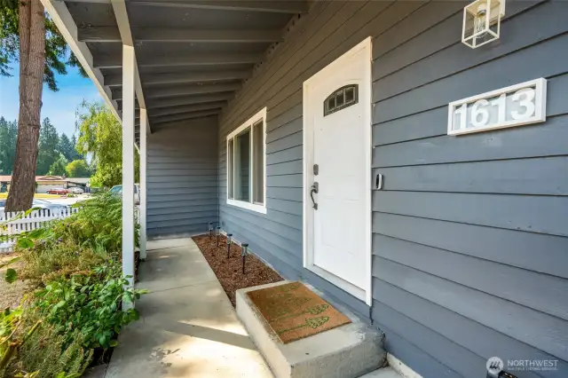 Covered front entrance