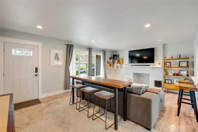 Living room and entry