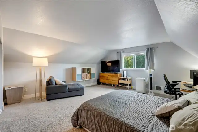 Primary bedroom on upper level