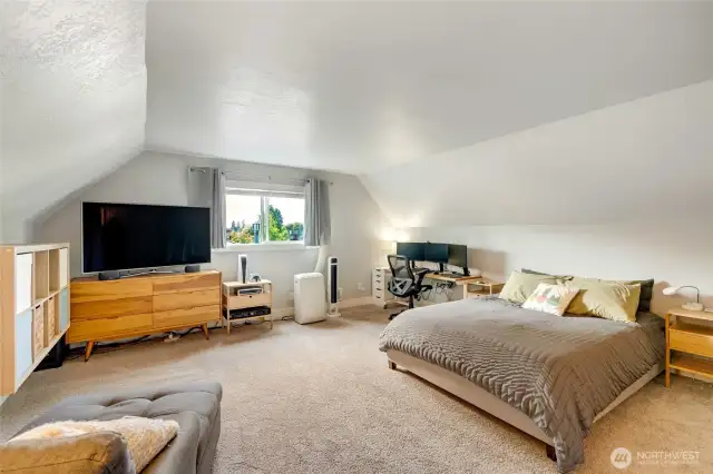 Primary bedroom on upper level