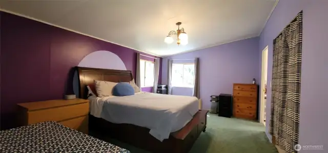 Primary bedroom has it's own bath