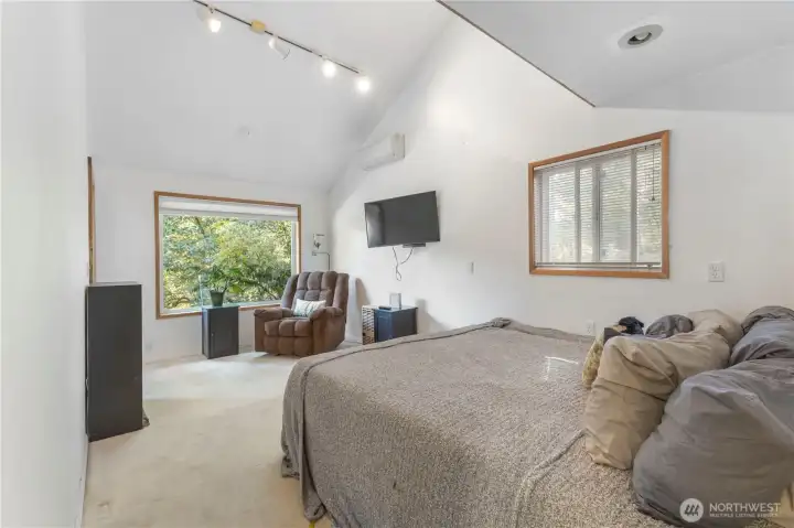 Very large primary suite with room to relax