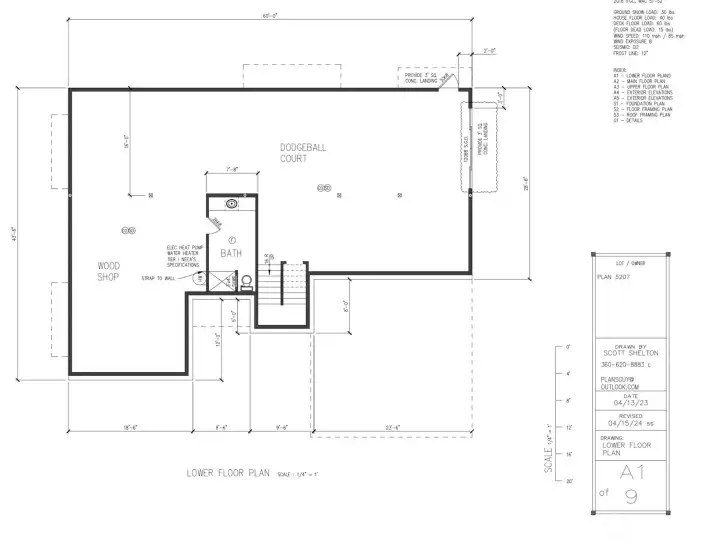 Proposed Lower Floor Plan