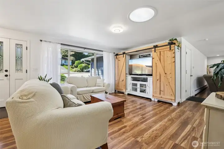 You'll love all the natural light and the view out the front window.