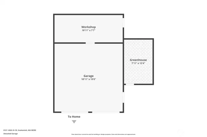 Detached garage/workshop/greenhouse