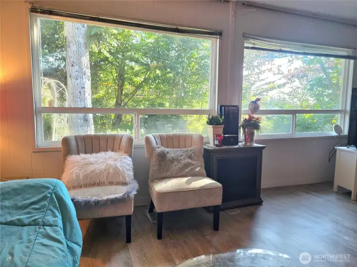 Living Area facing your expansive yard