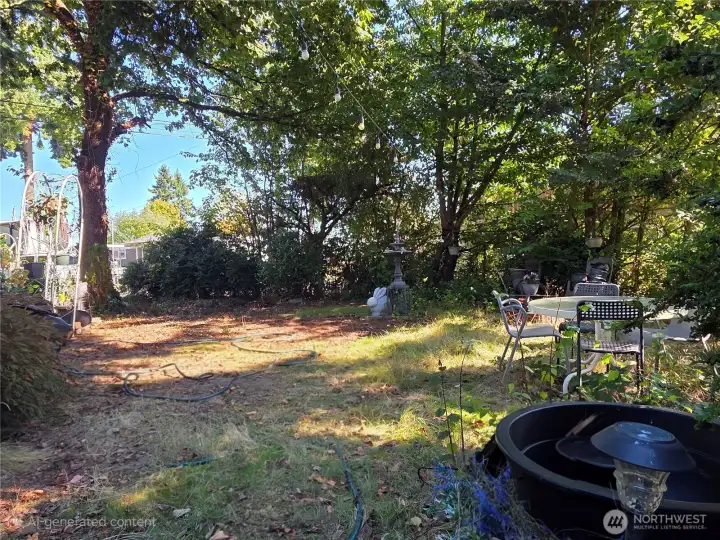 Expansive Yard perfect for gardening or entertaining