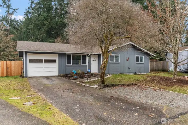 One story home which backs up to greenspace walking distance to Chambers Bay trails and golf course